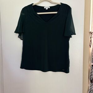 Calvin Klein Women's Dark Green Blouse
